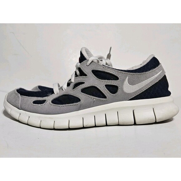 Nike Shoes Mens 11 Free Run 2 Running Midnight Navy Wolf Grey 537732-407 Sneaker - Picture 4 of 8